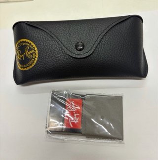 Funda gafas sol Ray-Ban negra + gamuza