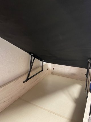Canapé abatible madera y tela