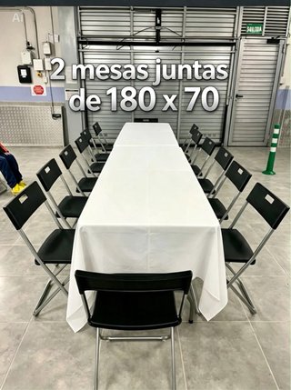 Noleggio Tavoli Pieghevoli Bianchi 180x70 nuovi