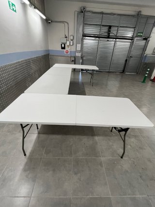 Noleggio Tavoli Pieghevoli Bianchi 180x70 nuovi