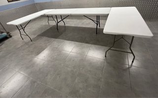 Noleggio Tavoli Pieghevoli Bianchi 180x70 nuovi