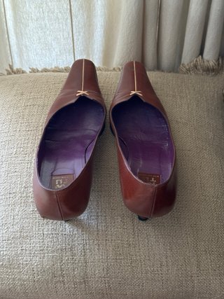 Tacones MTU Cuero Marrón