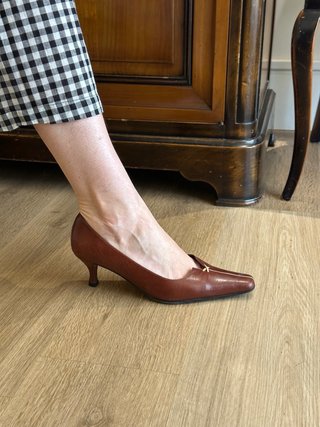 Tacones MTU Cuero Marrón