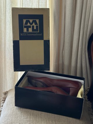 Tacones MTU Cuero Marrón