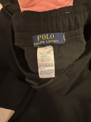Sudadera y pantalon polo Negro Cremallera