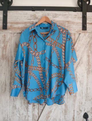 Camisa Estampada Zara Talla S