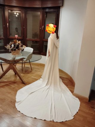 Capa de Novia Blanca con Capucha