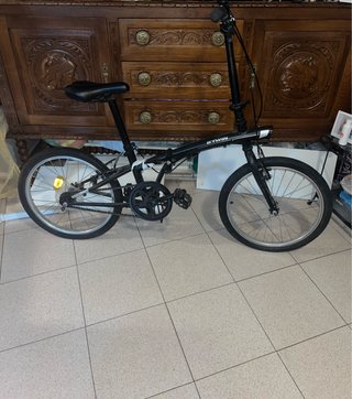 Bicicleta Plegable B'Twin Negra