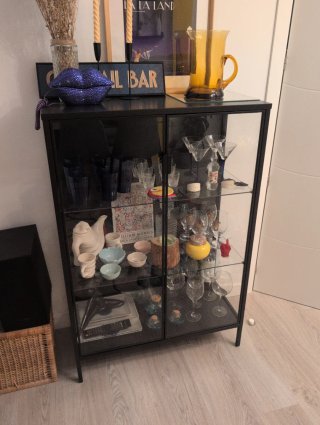 Vitrina Ikea Rudsta antracita