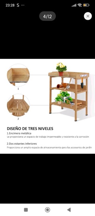 Tavolo da giardino in legno