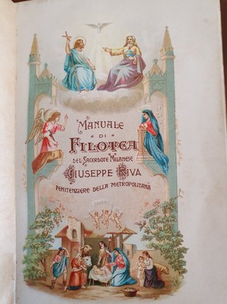 Libro Antico “Manuale di Filotea” del 1897 di Riva