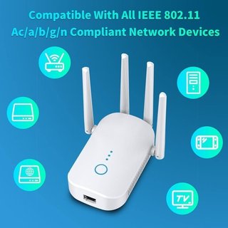 Repetidor WiFi Doble Banda 1200 Mbps · NUEVO