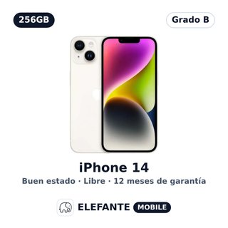 iPhone 14 256GB Blanco · Grado B · Libre