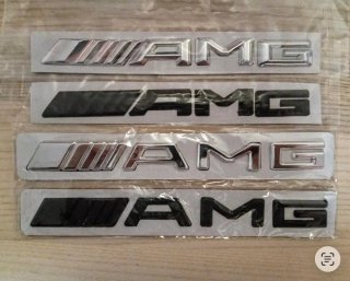 Insignia AMG de Portón Mercedes Benz Letras AMG