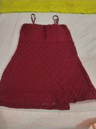 Vestido de tirantes rojo