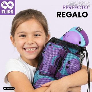99FLIPS Protecciones Patines Talla S/M Niños 7-12a