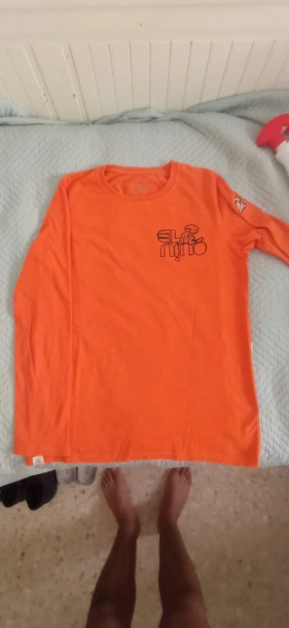 Camiseta Manga Larga El Niño Naranja