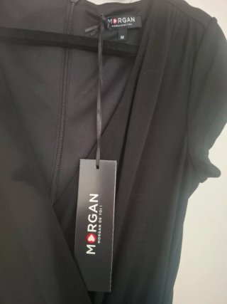 Vestido de cocktail negro Morgan