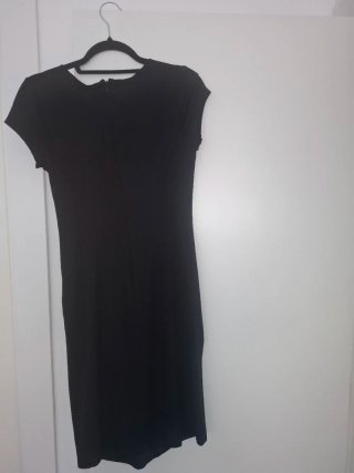 Vestido de cocktail negro Morgan