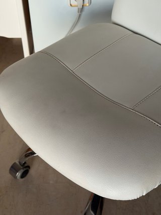 Silla de Oficina Blanca Regulable