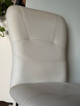 Silla de Oficina Blanca Regulable
