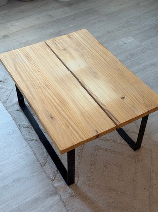 Mesa de Centro de Madera y Metal