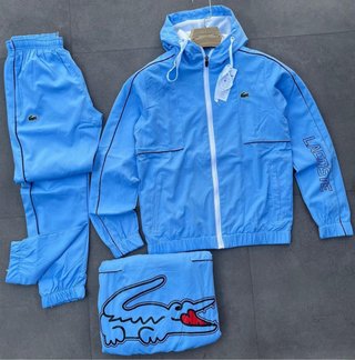 Conjunto Cortavientos Lacoste tengo tallas L,M y S