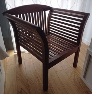 2 Sillas de Madera Maciza de Teca