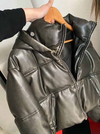 Chaqueta acolchada negra Zara