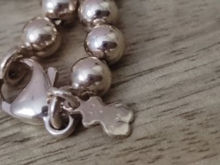 Pulsera Tous Plata Vermeil Rosado Oso