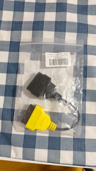 Cabo Adaptador OBD Fiat Amarelo