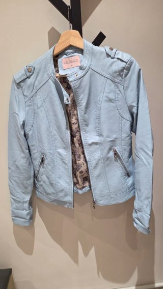 Cazadora Polipiel Azul Kelrebec Talla M