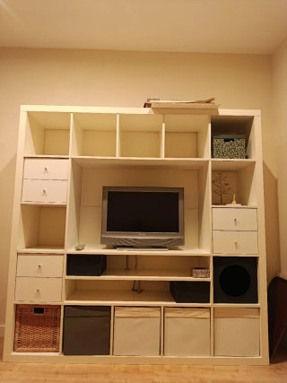 Mueble TV IKEA Kallax Blanco