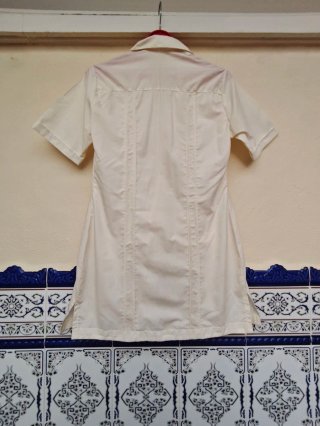 Vestido Guayabera Artesanal Cubano Talla 38/40