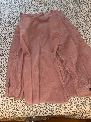 Chaqueta de pana rosa Zara