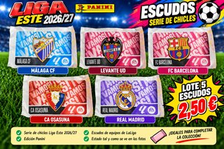 Lote Etiquetas Escudos Chicles Liga Este 26/27