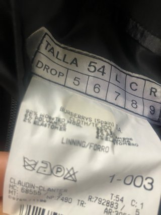 Blazer BURBERRY azul oscuro