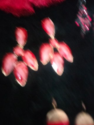 Lote Pendientes Vintage Rojo y Dorado