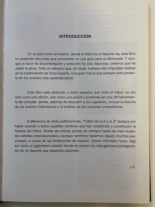 Libro fútbol de colección: Fútbol de la “A a la Z”