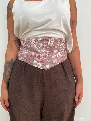 Fajín reversible hecho a mano