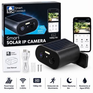 Cámara Wi-Fi Exterior Solar LSC Smart Connect