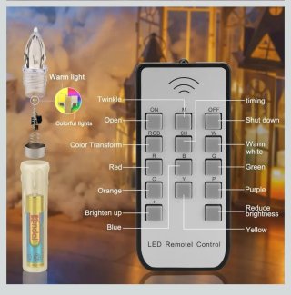 20 Velas LED Navidad con Mando