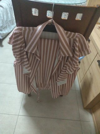 Conjunto de Camisa y Pantalón a Rayas
