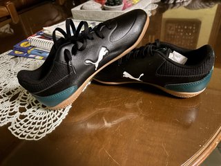 Zapatillas Fútbol Sala Puma Negras y Verdes