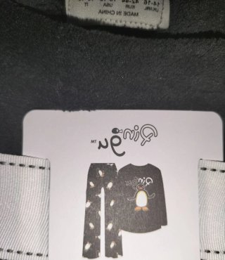 Pijama Pingu Negro Talla M