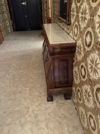 Credenza vintage con specchio