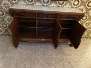 Credenza vintage con specchio