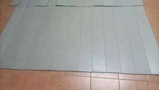 Suelo vinilo click gris 5m²