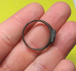 impresionante rarisimo anillo sello romano caballo