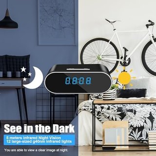 Reloj Cámara Oculta WiFi 1080P Visión Nocturna